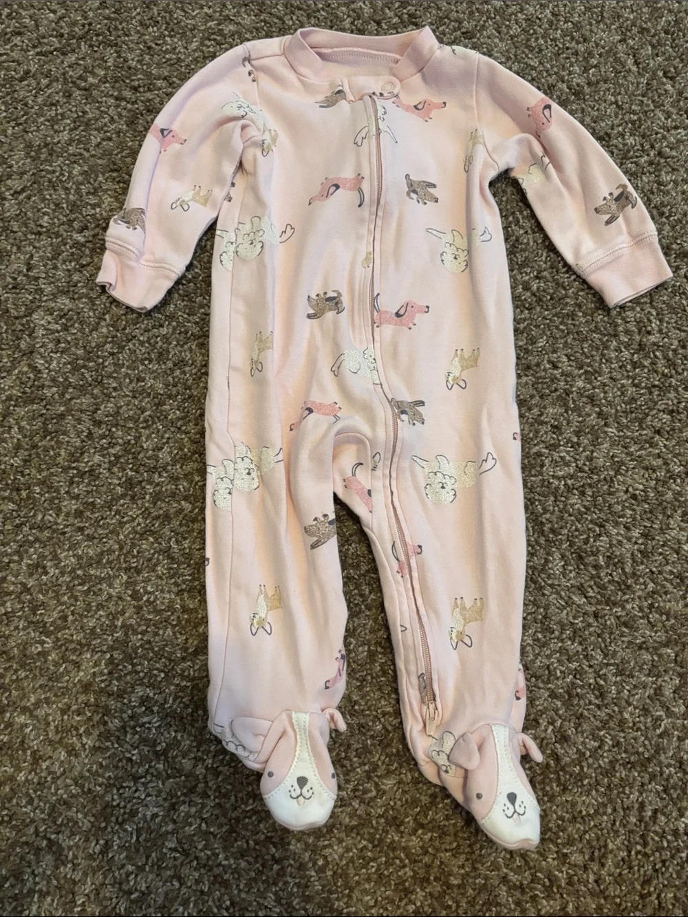 Carter's Baby Girl Footie Sleepers - Pink, Cream, Blue, Green, Lavender